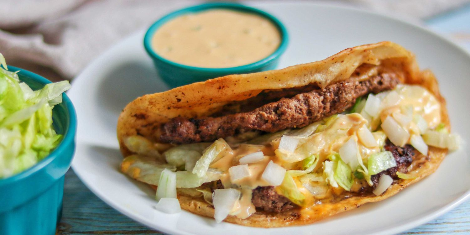 Healthy Smash Burger Tacos